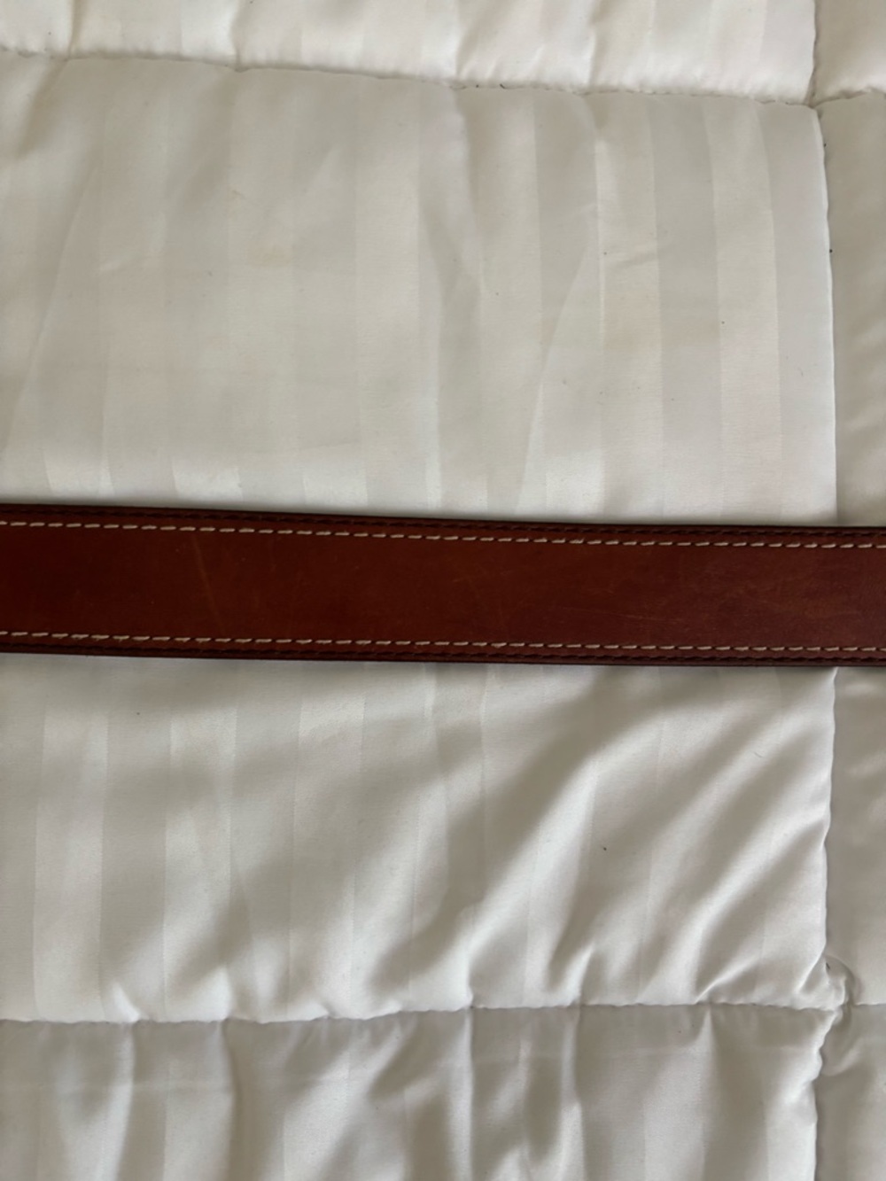 Men's Brown Leather Belt with Silver Buckle by Relic size 40 - Picture 7 of 9
